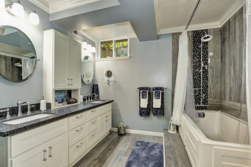Renovated Bathroom with Double Vanities